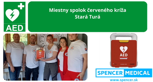 AED  Defibrilátor Miestny spolok červeného kríža Stará Turá